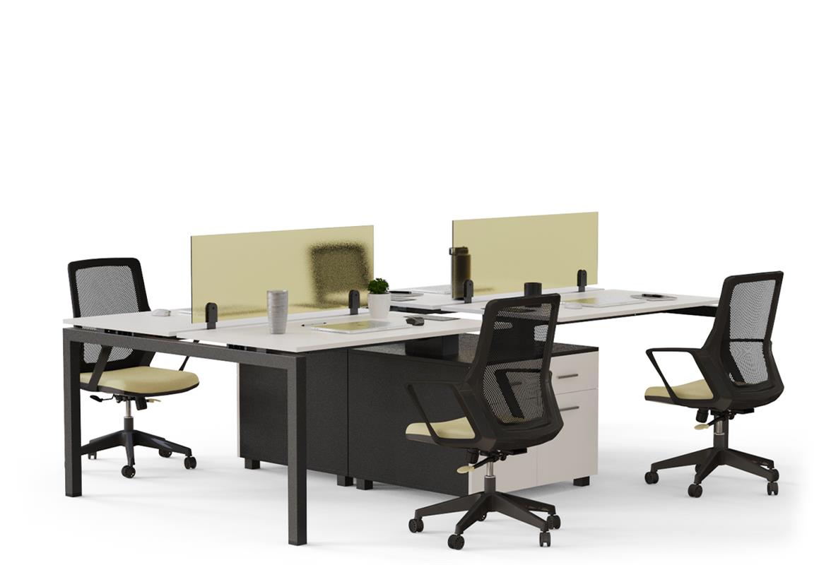 Sky Quad Wide Workstation