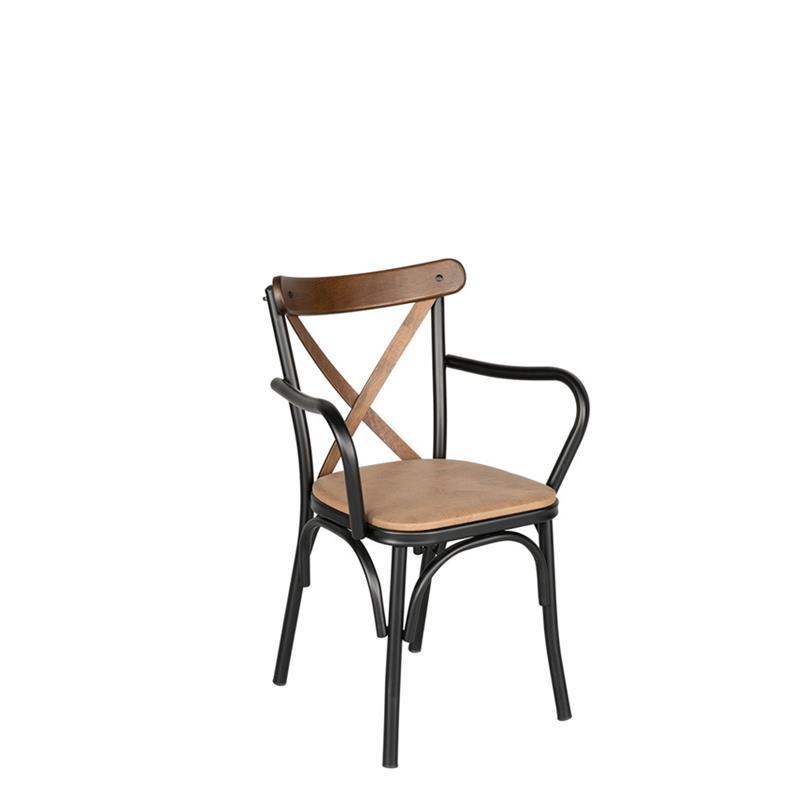 Thonet Kollu Metal Cafe Sandalyesi